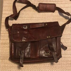 Hand made leather office bag